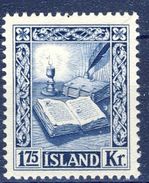 +K3454. Iceland 1953. Old Manuscripts. Michel 290. MH(*) - Ungebraucht