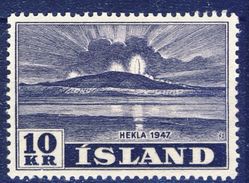 +K3462. Iceland 1948. Vulcano Hekla. Michel 253. MH(*) - Nuevos