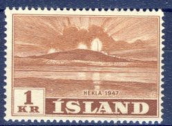 +K3463. Iceland 1948. Vulcano Hekla. Michel 254. MH(*) - Ungebraucht