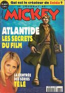 Le Journal De Mickey N° 2572 - Atlantide - Zelda - Octobre 2001 -  Bon état. - Disney