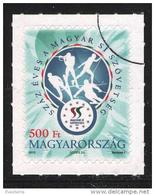 HUNGARY-2013.SPECIMEN 100th Anniversary Of The Hungarian Ski Association / Sport /Self Adhesive Stamp - Ensayos & Reimpresiones