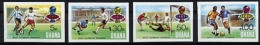 Ghana, 1974, Football World Cup, Soccer, MNH Overprinted Imperforated, Michel 581-584B - Ghana (1957-...)