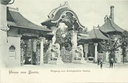 AK Berlin Zoologischer Garten Eingang ~1900 #247 - Dierentuin