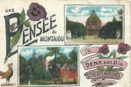 Scherpenheuvel Montaigu - Une Pensee De Montaigu - Ik Denk Aan U In Scherpenheuvel - 1928 - Scherpenheuvel-Zichem