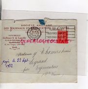 93287-LIMOGES- ENVELOPPE IMPRIMERIE GUILLEMOT & DE LAMOTHE-S.A. JOURNAUX PUBLICATIONS DU CENTRE-18 RUE TURGOT-PARIS - Druck & Papierwaren