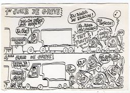 CPM  ILLUSTRATEUR  FILIPANDRE     1er JOUR DE GREVE      4ème JOUR DE GREVE - Filipandre