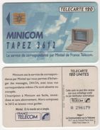 TELECARTE 120 UNITES MINICOM TAPEZ 3612 - LE SERVICE DE CORRESPONDANCE PAR MINITEL DE FRANCE TELECOM -10 92 - 850 000 EX - Opérateurs Télécom