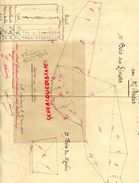 87- ST SAINT LEONARD 23 JUIN 1923-PLAN COUPES BOIS TAILLIS VENDUS A M. LACOUCHE PAR M. DURIS EYMOUTIERS-SIGNATURE NANEIX - Materiale E Accessori