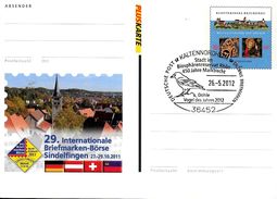 ALLEMAGNE Carte  PAP 2012  Kaltennordheim Oiseaux - Mechanical Postmarks (Advertisement)