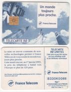 TELECARTE 50 UNITES UN MONDE TOUJOURS PLUS PROCHE - FRANCE TELECOM - 04 93 - 2 000 000 EX - Opérateurs Télécom