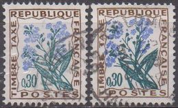 FRANCE  N°Taxe 99__OBL VOIR SCAN (nuances De Couleur) - 1960-.... Gebraucht