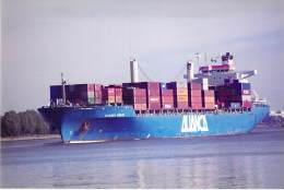 " ALIANCA BRASIL " * Lot Of /de 2 * BATEAU COMMERCE Cargo Porte Conteneurs Container Carrier - Photo 2000's Format CPM - Koopvaardij