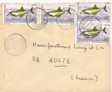 Delcampe - RCA CAR Centrafrique 1972 Mobaye Monteiri's Bulldog Freshwater Fish Marcusenius Monteiri Cover - Centrafricaine (République)
