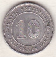 Straits Settlements , 10 Cents 1927 . George V.  En Argent. KM# 29b - Malaysie