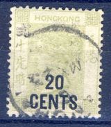 +K3481. Hong Kong 1891. Michel 48 IIa. Cancelled - Usados