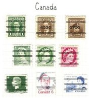 CANADA, Precancels, F/VF - Voorafgestempeld