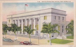 Florida Fort Myers Post Office 1939 Curteich - Fort Myers