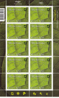 Iceland 2011 MNH Minisheet Of 10 Trees EUROPA - Blocs-feuillets