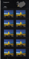 Iceland 2012 MNH Minisheet Of 10 Engeyjarviti - Lighthouses - Blocs-feuillets