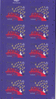 Iceland 2012 MNH Minisheet Of 10 Procession To Church Christmas - Blokken & Velletjes