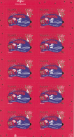 Iceland 2012 MNH Minisheet Of 10 Procession To Church, Night Troll Christmas - Blocs-feuillets