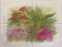 L) 2017 BRAZIL, FLOWERS OF THE ATLANTIC MATA, WHITE IPEE, NATURE, STAMPS, MNH - Unused Stamps