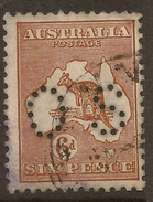 AUSTRALIA 1929 6d Small OS SG O47 U #AEH18 - Dienstmarken