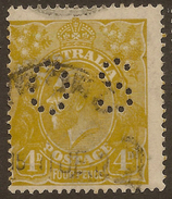 AUSTRALIA 1924 4d KGV OS SG O83 U #AEH23 - Servizio