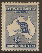 AUSTRALIA 1913 2 1/2d Roo SG 4 HM #AEH35 - Ongebruikt