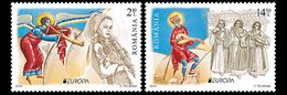 Romania 2014 / Europa, Musical Instruments, Set 2 Stamps - Neufs