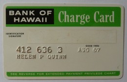 USA - Bank Of Hawaii - Charge Card - Early Trial - Credit Card - 1966 - Geldkarten (Ablauf Min. 10 Jahre)