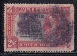 2as Jaipur Revenue Used, Adhesive Fiscal, British India State - Jaipur