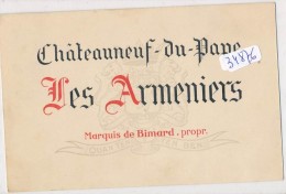 CPA-34876 - 84 - Chateauneuf Du Pape - Carte Postale D'après étiquette De Vin  " Les Armeniers" 2 Scans-Envoi Gratuit - Chateauneuf Du Pape