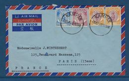 ⭐ Malaisie - Kampar Pour Paris Via Air Mail Par Avion ⭐ - Malaysia (1964-...)