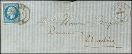 Càd Sarde RUMILLY * 3 AOUT 61 / N° 14 Sur Lettre Pour Chambéry. - TB. - R. - 1853-1860 Napoléon III.