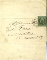 Càd PARIS / PL. DE LA BOURSE / N° 19 Sur Imprimé Complet Pour Aurillac. 1868. - TB / SUP. - 1862 Napoléon III.