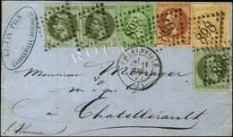 GC 898 / N° 20 + N° 25 (3) + N° 26 + N° 28 Càd CHARLEVILLE (7). 1871. - SUP. - R. - 1863-1870 Napoleon III With Laurels