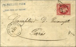 Losange P BES / N° 32 Conv Stat L'ISLE-S-LE-DOUBS (24) Sur Lettre 3 Ports. 1870. - TB / SUP. - 1863-1870 Napoleon III With Laurels