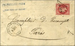 Losange P BES / N° 32 Conv Stat L'ISLE-S-LE-DOUBS (24) Sur Lettre 3 Ports. 1870. - TB / SUP. - 1863-1870 Napoléon III Lauré