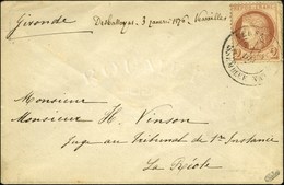 Càd VERSAILLES / ASSEMBLEE NATle / N° 51 Sur Enveloppe Ouverte Affranchie Par Erreur à 2 Centimes Au Lieu De 10 Centimes - 1871-1875 Cérès