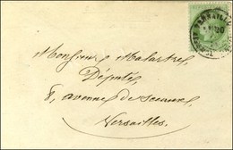Càd VERSAILLES / ASSEMBLEE NATle / N° 53 Sur Enveloppe Carte De Visite Locale. 1874. - TB. - R. - 1871-1875 Cérès