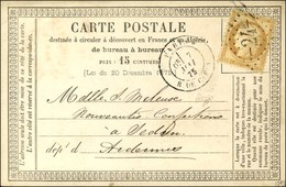Losange 24 / N° 55 Càd PARIS / R. DE CLERY Sur CP. 1875. - TB / SUP. - 1871-1875 Ceres