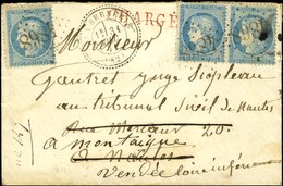 GC 4868 / N° 60 (3) Càd T 24 LA BERNERIE (42) Sur Lettre Chargée. 1872. Rare Association. - TB / SUP. - R. - 1871-1875 Ceres