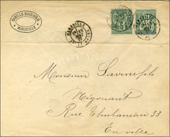 Càd MARSEILLE / Bes DU RHÔNE/ N° 65 + 75 Sur Lettre De La Ville Pour La Ville. 1877. Tarif Rare Hors De Paris. - TB / SU - 1876-1878 Sage (Typ I)