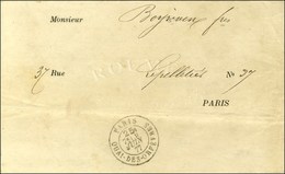 Càd Taxe 25c. PARIS / QUAI DES ORFEVRES. 1877. - SUP. - R. - 1876-1878 Sage (Type I)