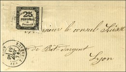 Càd Préoblitéré LYON / LES TERREAUX / Timbre-Taxe N° 5 (pd). 1876. - TB. - R. - 1876-1878 Sage (Type I)