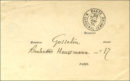 Càd Taxe 30c. PARIS / R. CARDINAL LEMOINE 8 DEC. 78 Sur Lettre Pour Paris. Rarissime Cachet Taxe 30c. (3 Pièces Connues) - 1876-1878 Sage (Typ I)