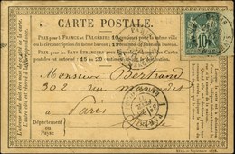 Càd PARIS / Bt BEAUMARCHAIS / N° 76 Bdf Sur CP Pour Les Batignolles. 1877. - TB / SUP. - 1876-1878 Sage (Type I)