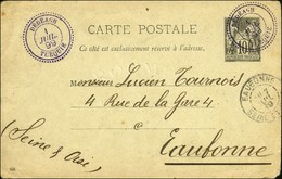 Càd Violet DÉDÉAGH / TURQUIE / Entier 10c. Pour Eaubonne. 1899. - SUP. - RR. - Maritieme Post