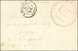 Càd Taxe 30c. PARIS / R. BONAPARTE 21 SEPT. 70 Sur Lettre Avec Grand Cachet Rouge SOCIETE DE SECOURS AUX BLESSES MILITAI - Guerra De 1870